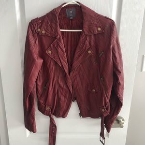 Forever21 | Red Faux Leather Jacket